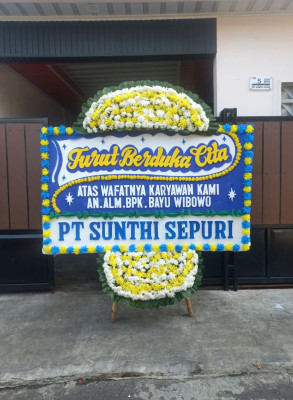 Papan Bunga Duka di Kumun Hilir